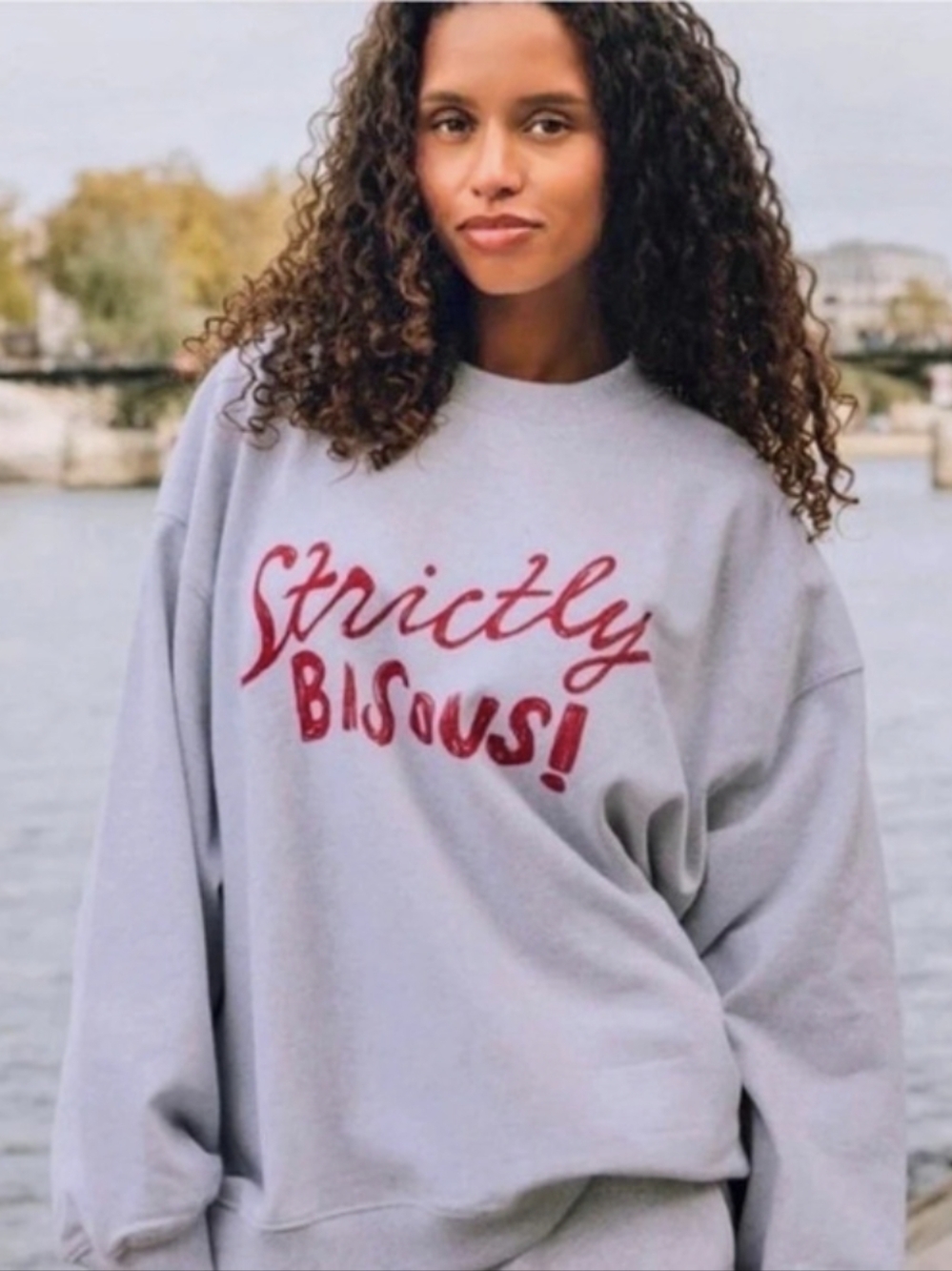 Daily Drills Strictly Bisous Reversible Oversized Crew Sweatshirt